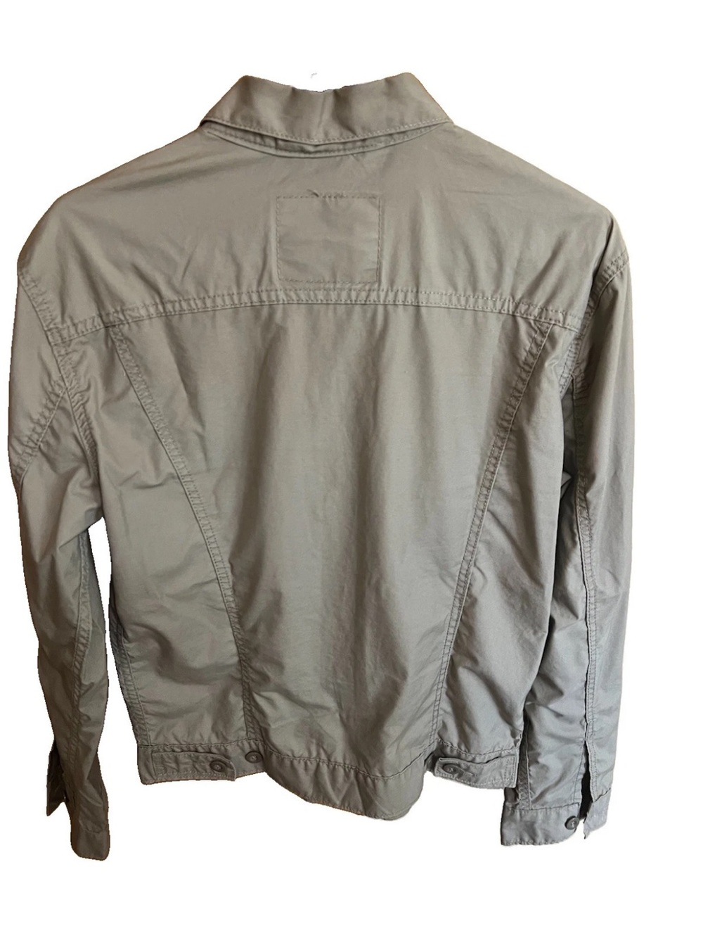 Levi's Men's M Lightweight Cotton Utility Trucker Jacket Khaki 72333 Unworn - Picture 3 of 9